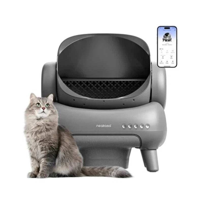 Neakasa M1 PLUS Grey Cat Litter Box + FREE Neakasa Silicone Pad and Waste disposal PooGuard