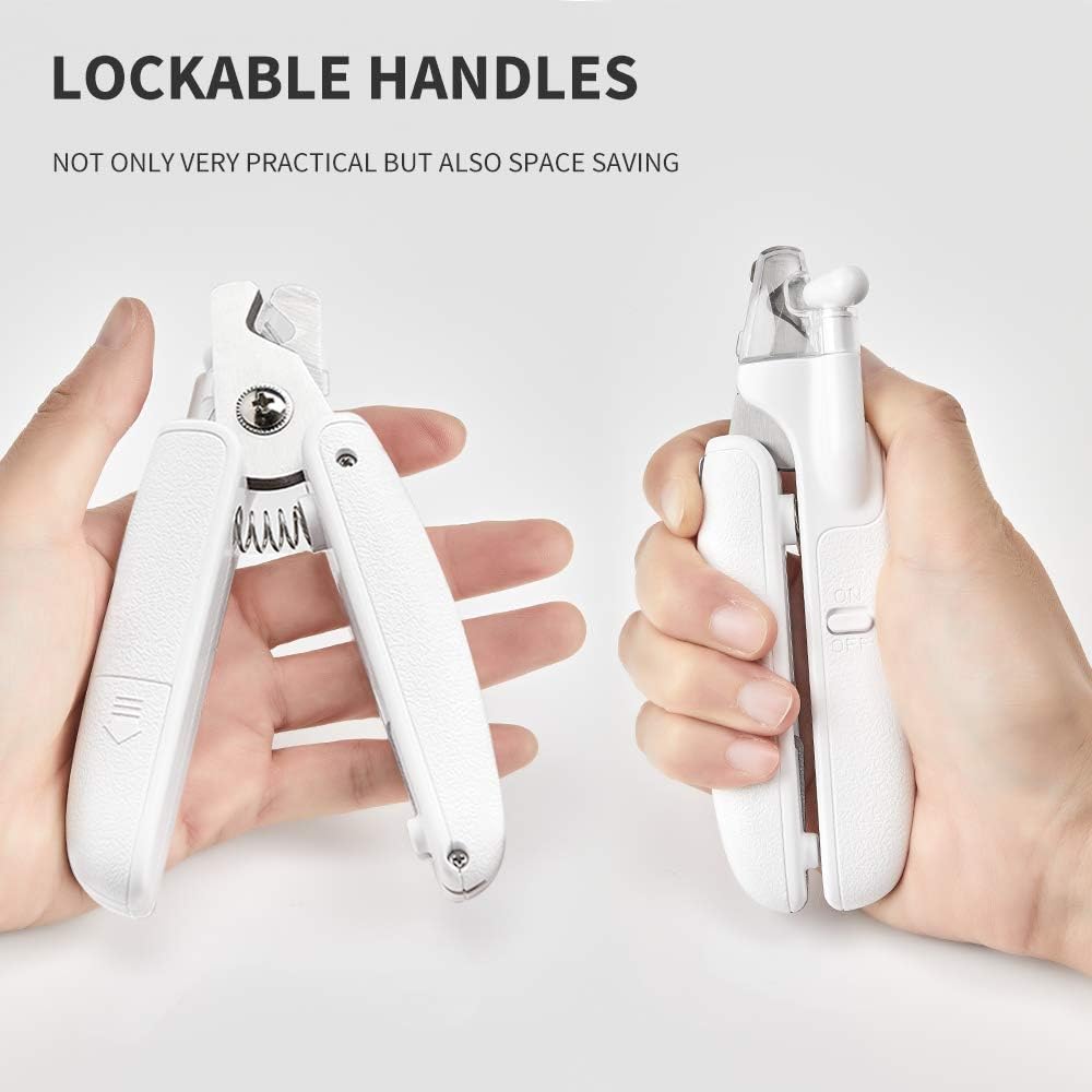 PETKIT Pet Nail Clippers | LED Safety Claw Trimmer for Cats & Dogs