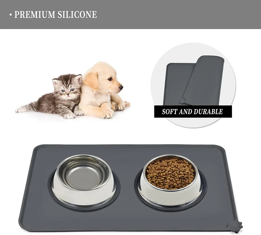 Pet Silicone Bowl Mat – Waterproof, Non-Slip & Easy to Clean
