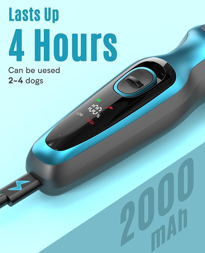 Oneisall DTJ-001 Professional Dog Clippers for Thick Hair Cordless Grooming Clipper