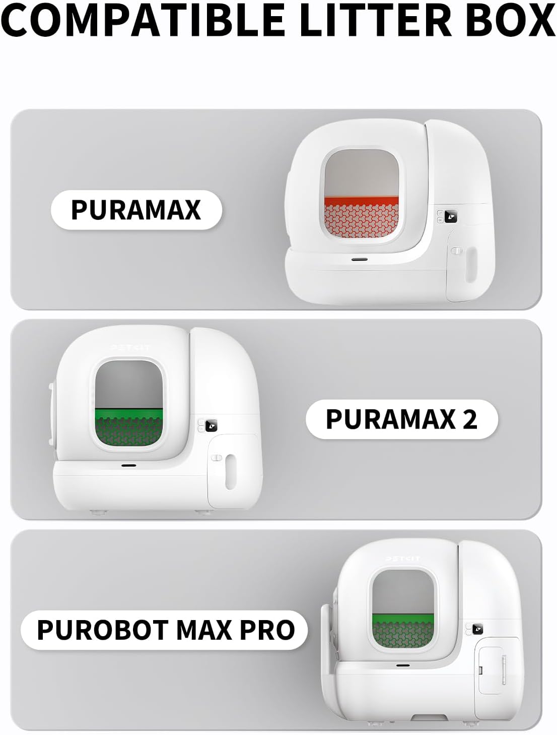 PETKIT P99023 Magnetic Cat Litter Remover & Sifter Set for PuraMax 2 & Purobot Max Pro