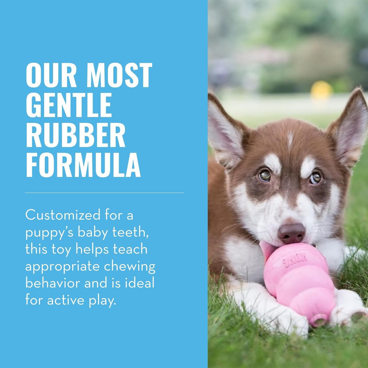KONG Puppy Natural Rubber Teething Toy Small Pink