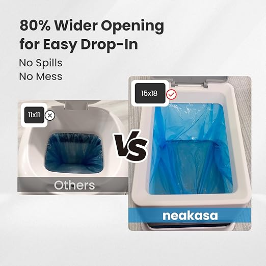 Neakasa PooGuard Cat Litter Waste Receptacle 9.2L Odor Control Bin with Refill Bags