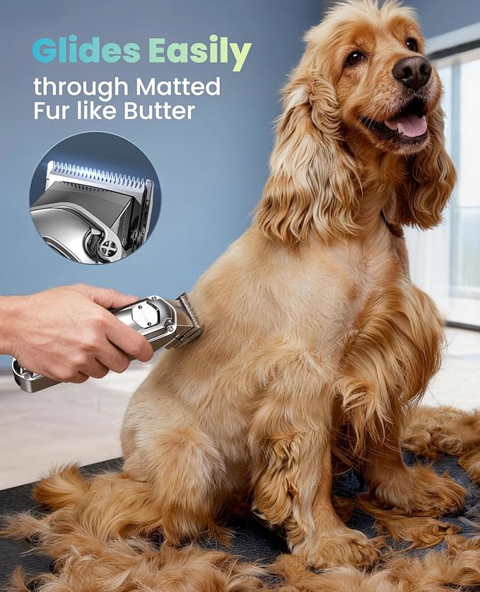 Oneisall RFC-676 Dog Clippers for Thick Coats Cordless Waterproof Pet Grooming Shaver