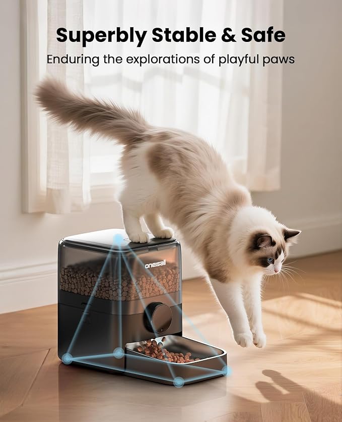 Oneisall PF06 Automatic Cat Feeder 3L Timed Pet Food Dispenser with Freshness Preservation