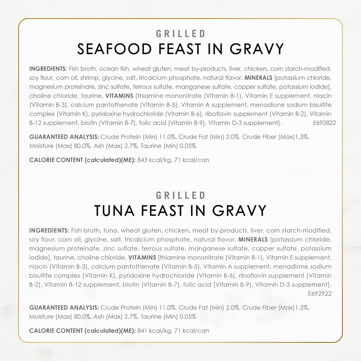 Fancy Feast Seafood Grilled Collection Wet Cat Food 24 x 3 oz Cans