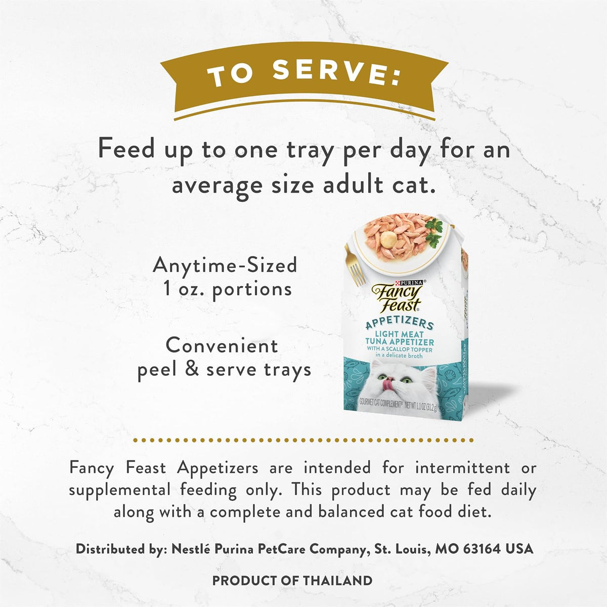 Fancy Feast Tuna & Scallop Cat Food Topper 10 x 1.1 oz Trays