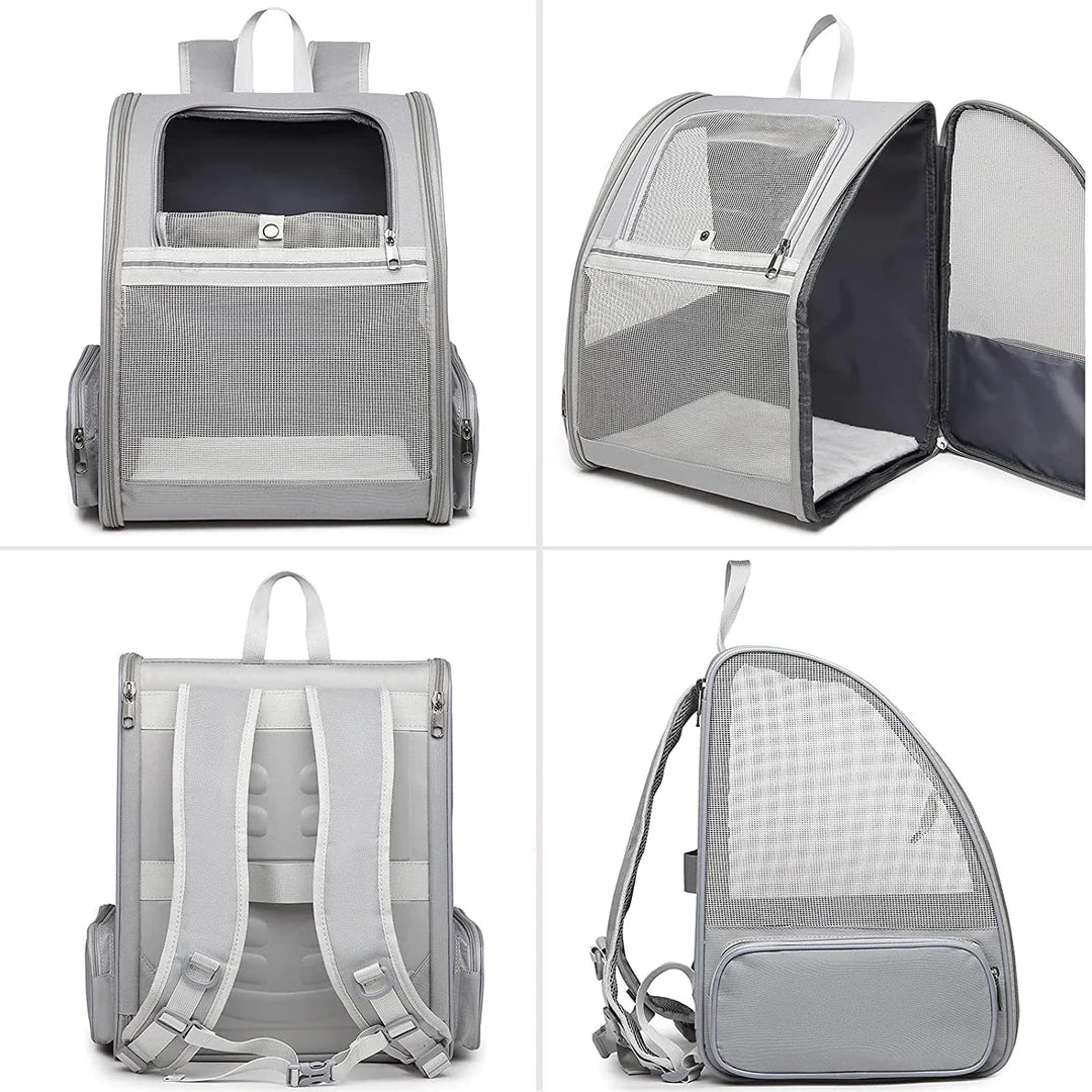 Cat Carrier Backpack with Transparent Hard Window | Pet Travel Backpack