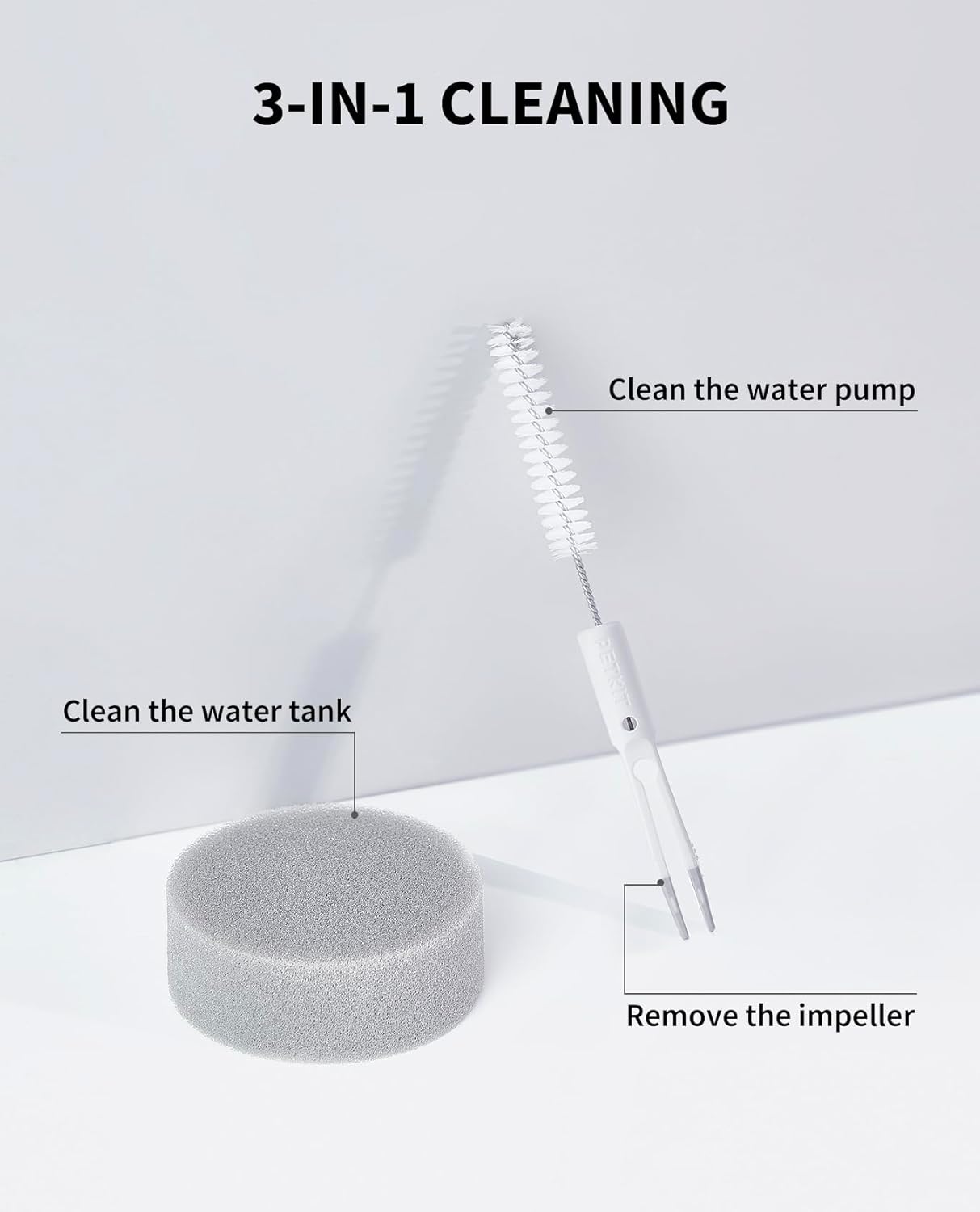 PETKIT Pet Water Fountain Cleaning Kit with Brush, Tweezers & Sponge