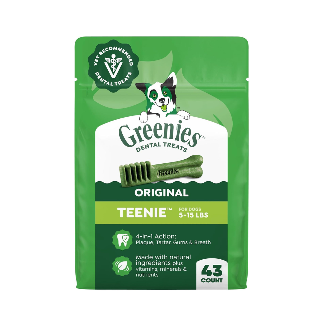 GREENIES Original Dental Treats 12oz for Extra Small Dogs 5–15 lbs