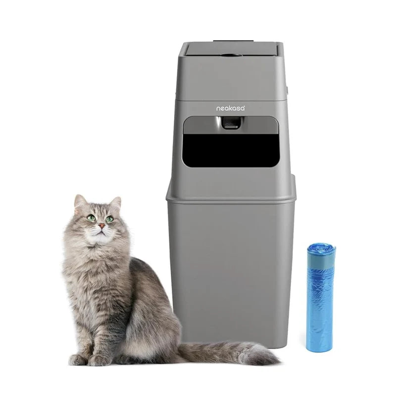 Neakasa M1 PLUS Grey Cat Litter Box + FREE Neakasa Silicone Pad and Waste disposal PooGuard