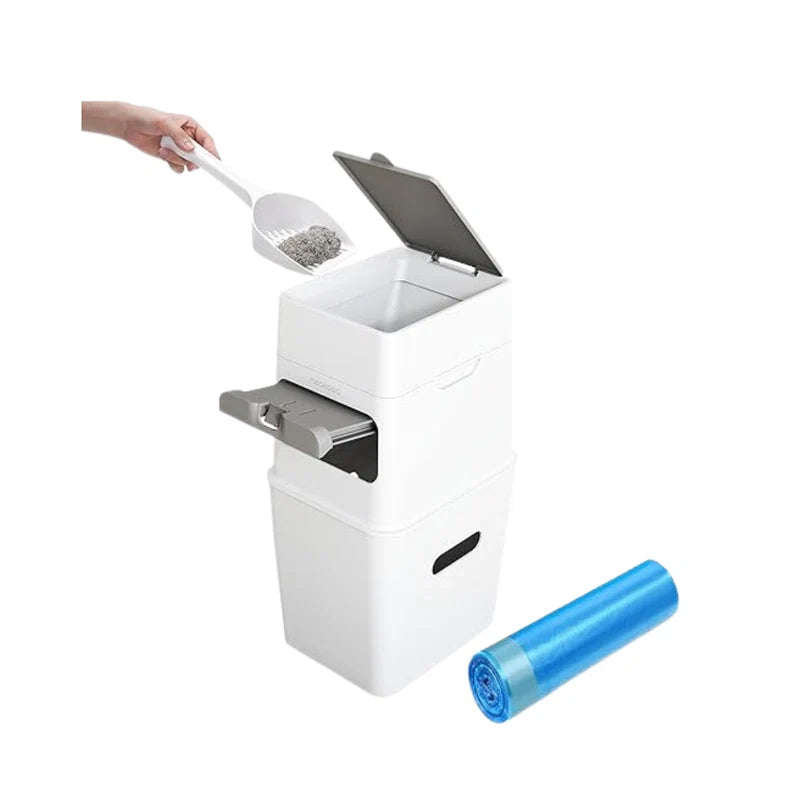 Neakasa M1 PLUS White Cat Litter Box + Free Neakasa Silicone Pad and Waste disposal PooGuard