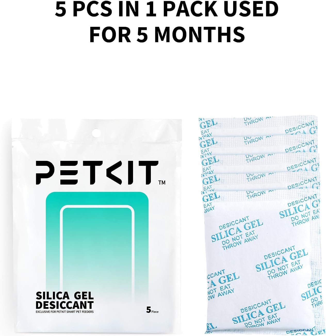PETKIT Replacement Desiccant Bags for Smart Pet Feeders (5 Pack)