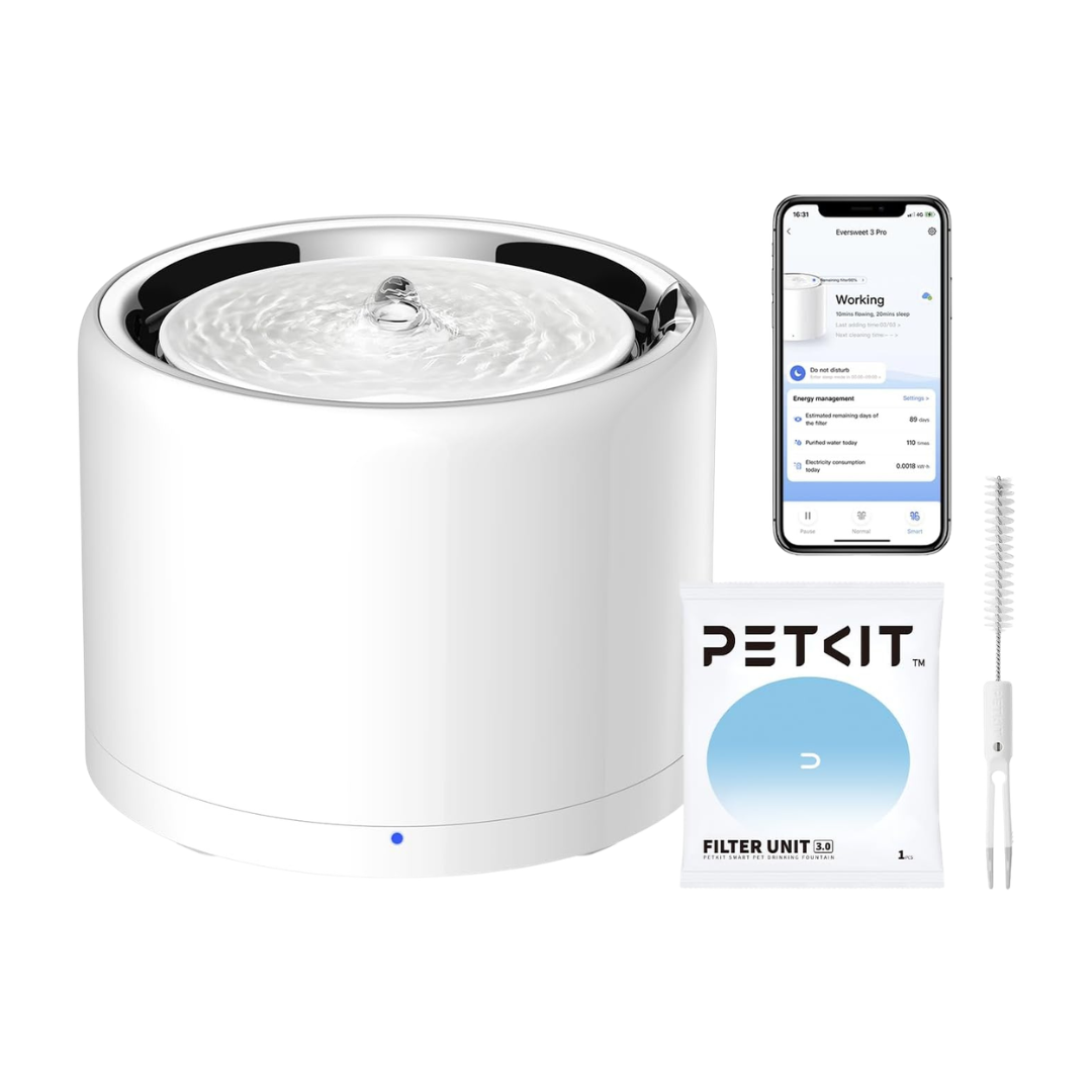 PETKIT Eversweet 3 Pro Stainless Steel Cat Water Fountain with Wireless Pump