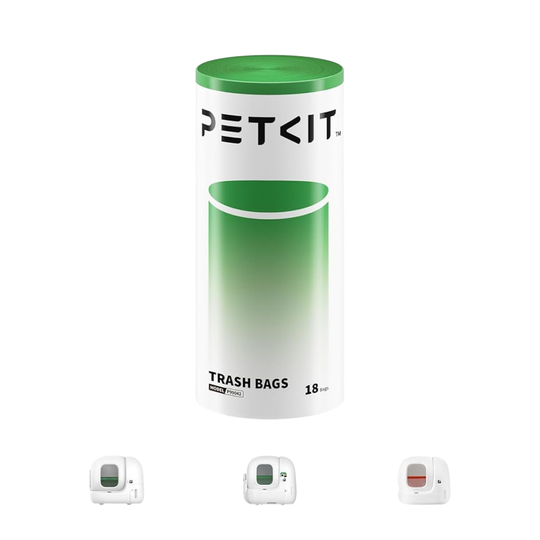 PETKIT PuraMax 2 & PUROBOT Max Pro Replacement Waste & Trash Bag 18 Count
