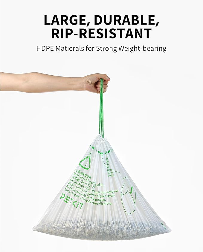 PETKIT PuraMax 2 & PUROBOT Max Pro Replacement Waste & Trash Bag 18 Count