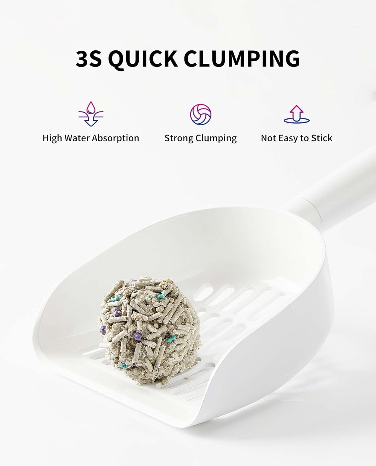 PETKIT Everclean 5 in 1 Mixed Cat Litter 32lbs 4 Pack | Clumping Flushable Cat Litter