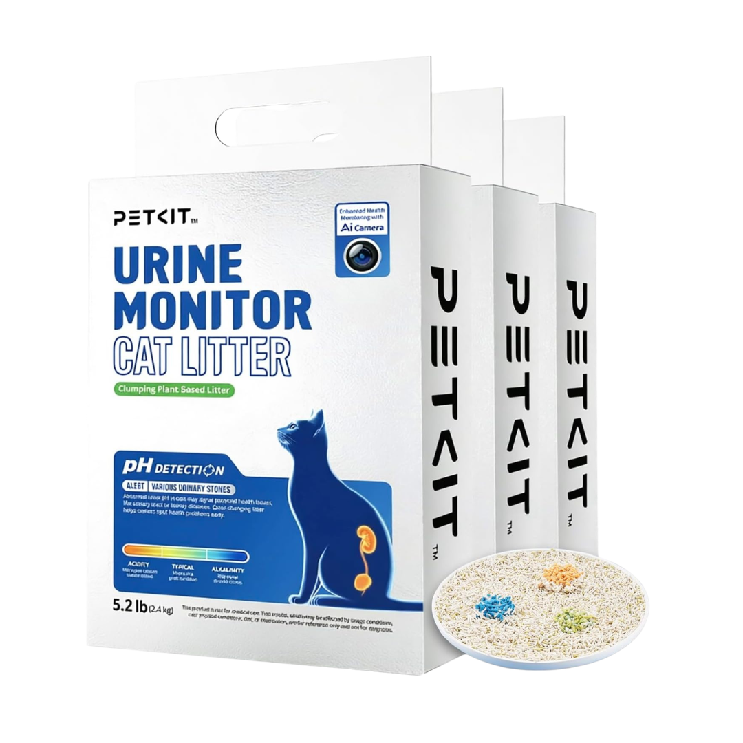 PETKIT Urine Monitor Tofu Cat Litter 3 Pack 7.2KG | pH Detection Litter