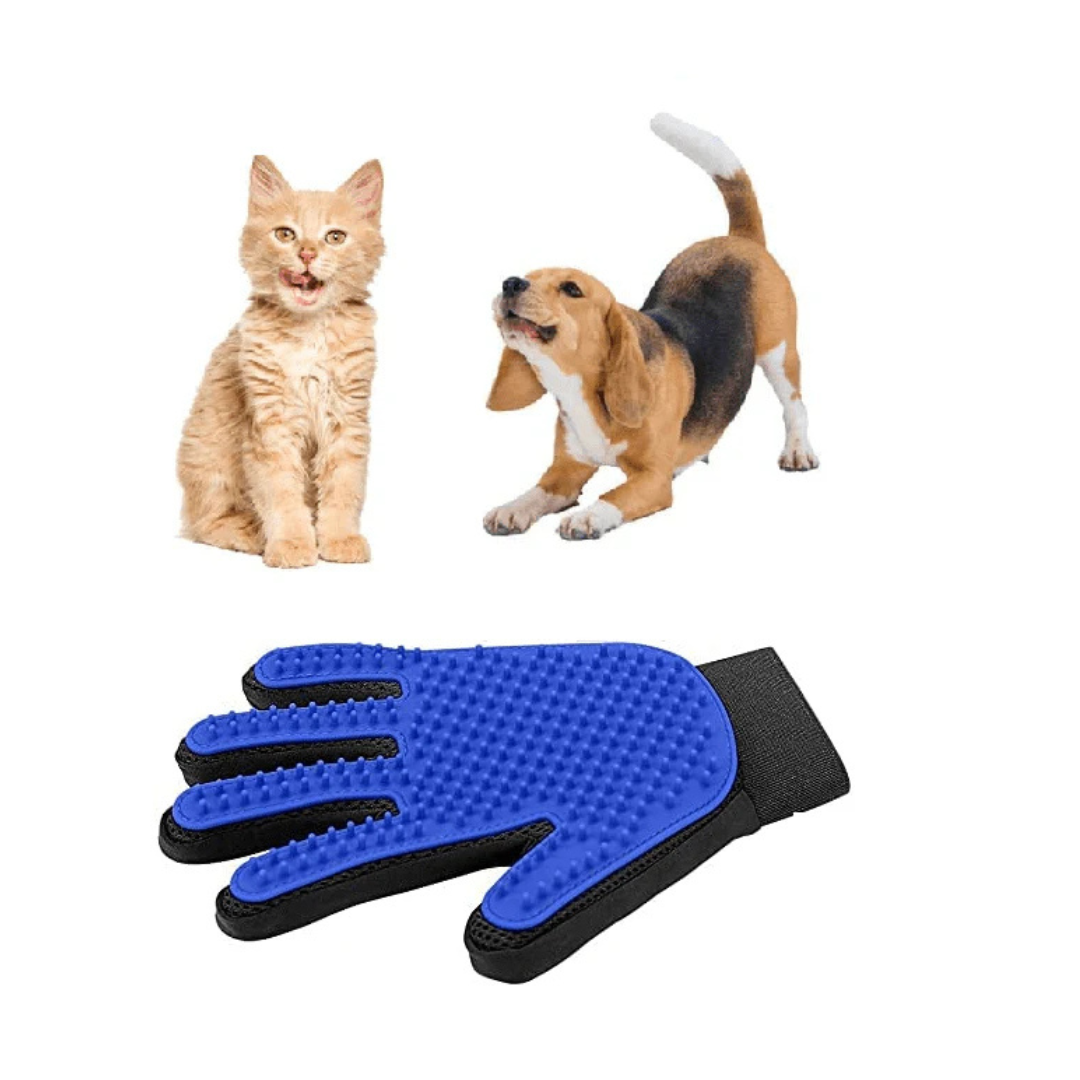 Pet Grooming Massage Hair Mitt Dirt Remover Brush Glove Left Hand