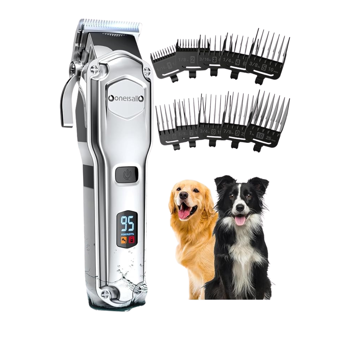 Oneisall RFC-676 Dog Clippers for Thick Coats Cordless Waterproof Pet Grooming Shaver