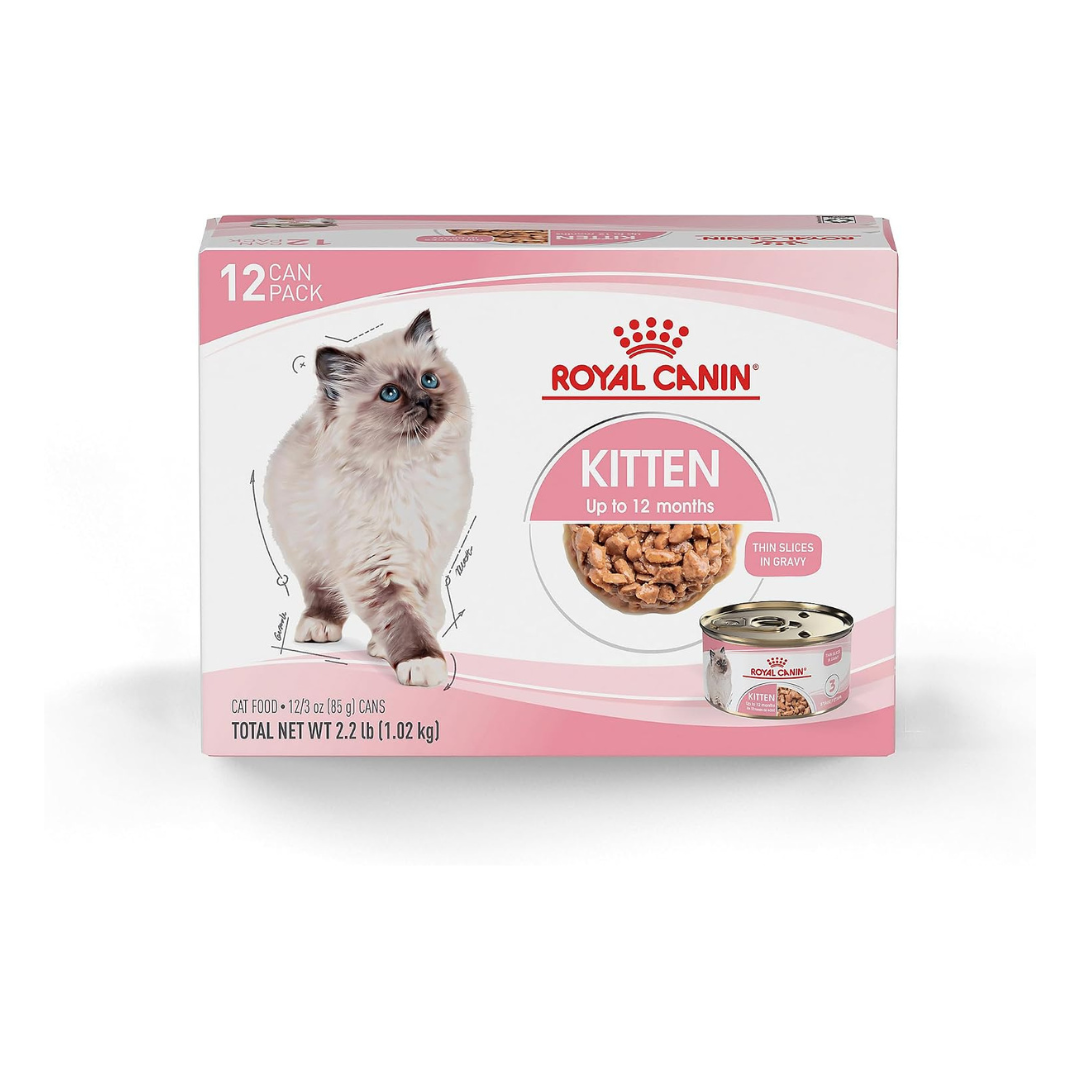 Royal Canin "Kitten" Thin Slices in Gravy Wet Cat Food 12 x 3oz