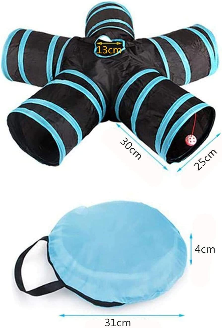 5-Way Foldable Cat Tunnel Toy for Cats & Small Dogs UAE
