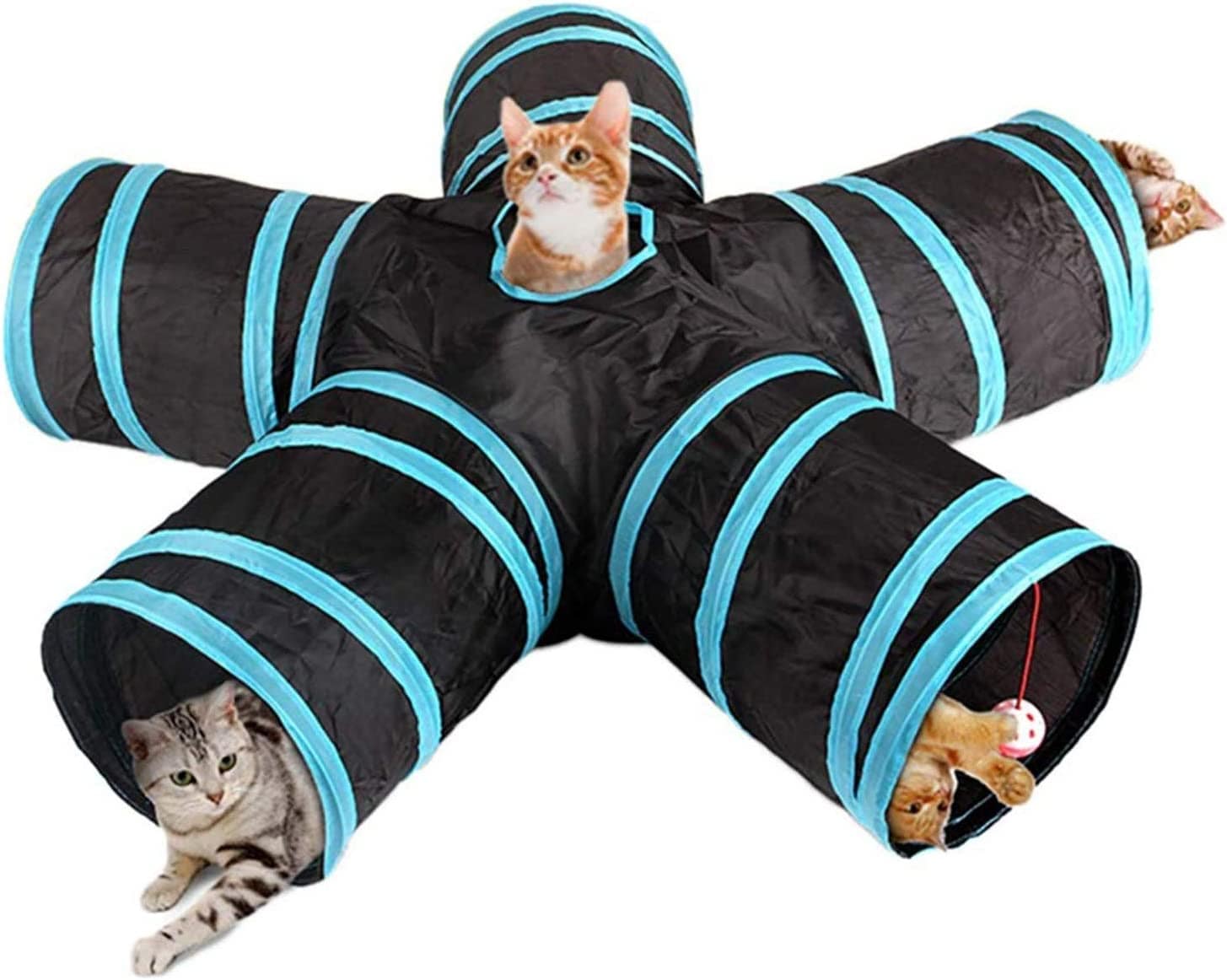 5-Way Foldable Cat Tunnel Toy for Cats & Small Dogs UAE
