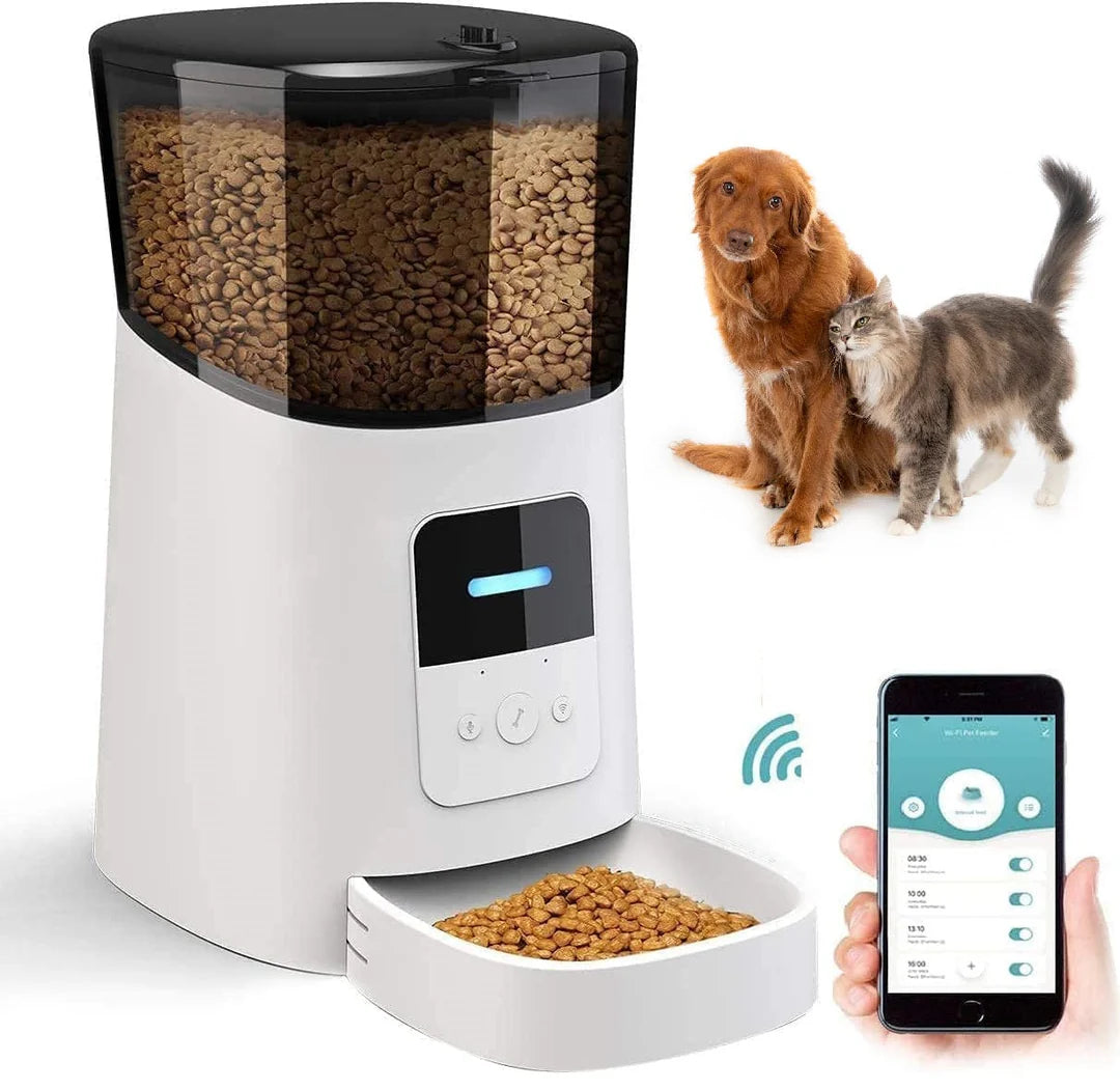 Smart Wi‑Fi Automatic Pet Feeder for Cats & Dogs | 6L Smart Food Dispenser UAE
