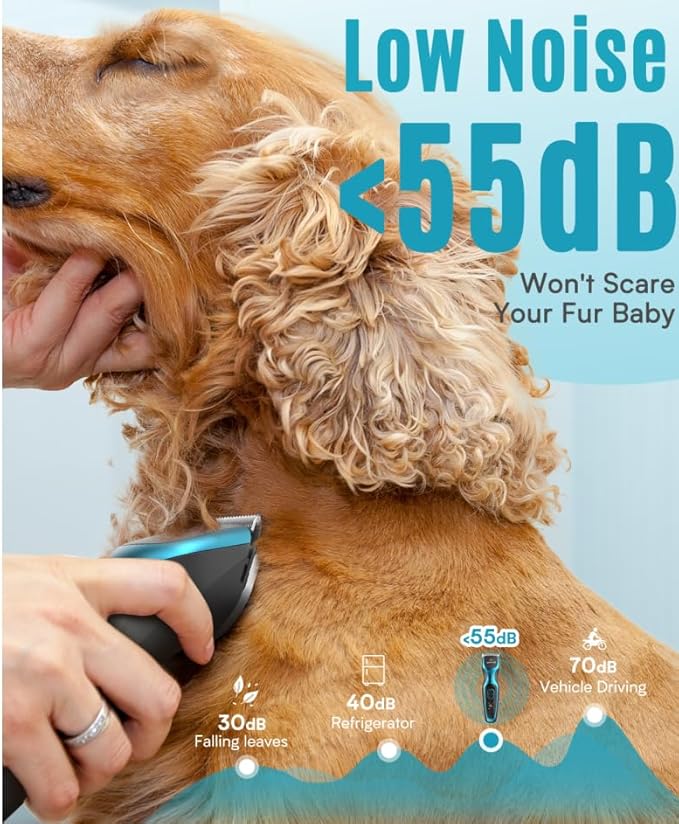 Oneisall DTJ-001 Professional Dog Clippers for Thick Hair Cordless Grooming Clipper
