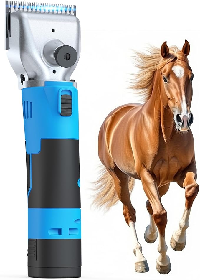 Oneisall 2601 Professional Horse Clippers Cordless Heavy Duty Horse Grooming Kit