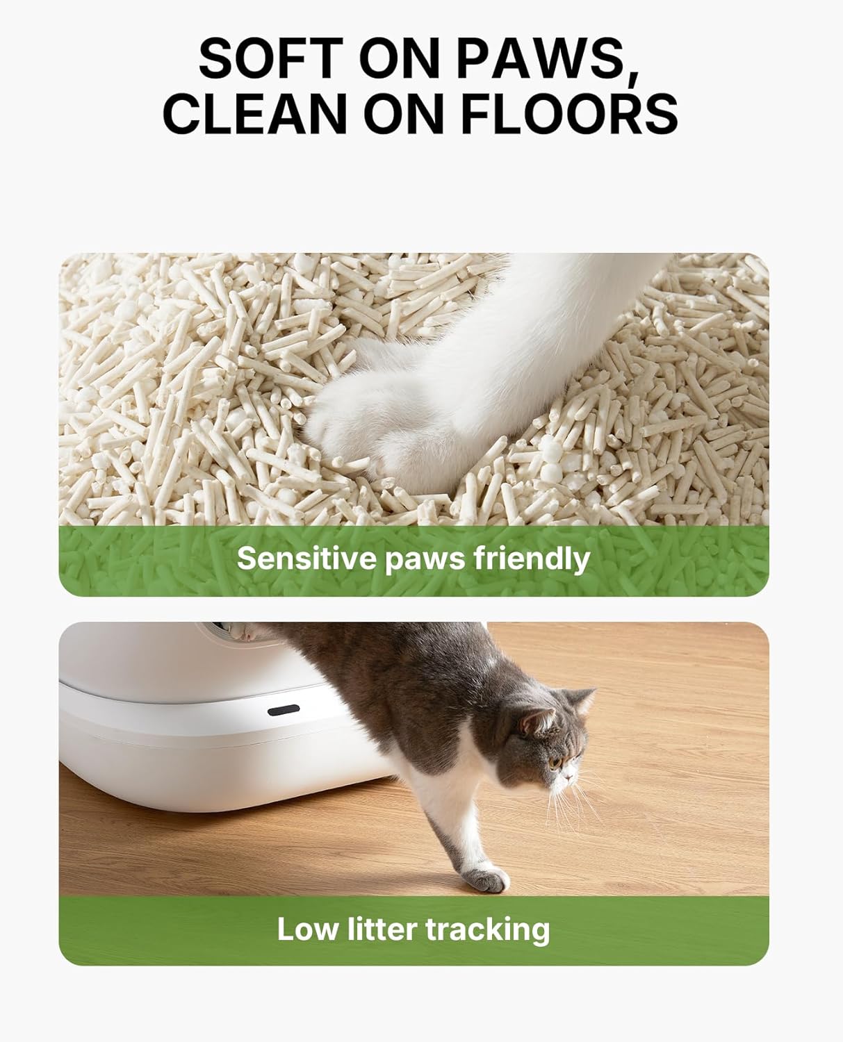 PETKIT CP-MU-4 Plant Cat Litter 100% Natural Clumping Litter 5.2lb × 4 Bags