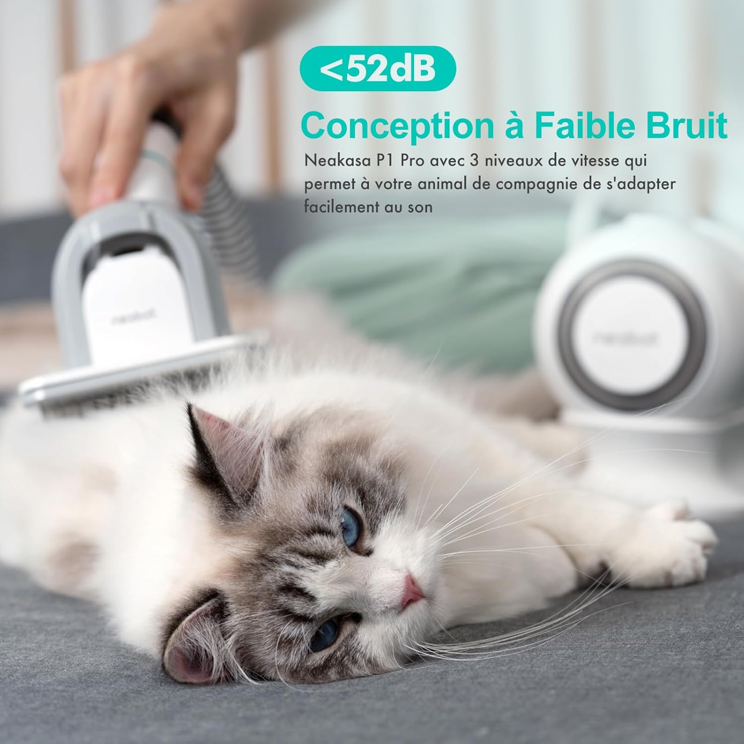 Neakasa P1 Pro Pet Grooming Kit | Dog Clipper & Pet Hair Vacuum