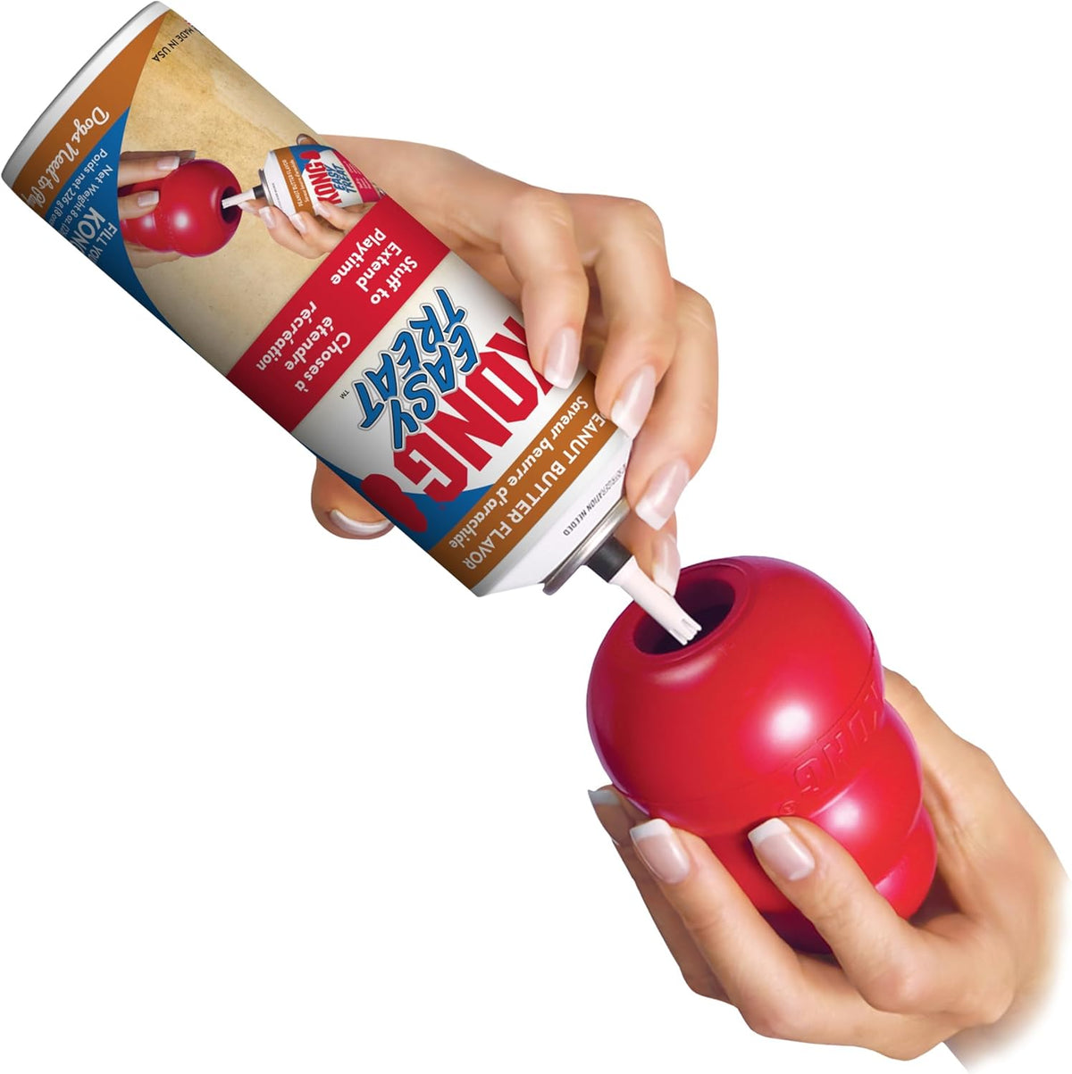 KONG Peanut Butter Easy Dog Treat Paste 227g | Stuffing Treat for KONG Toys