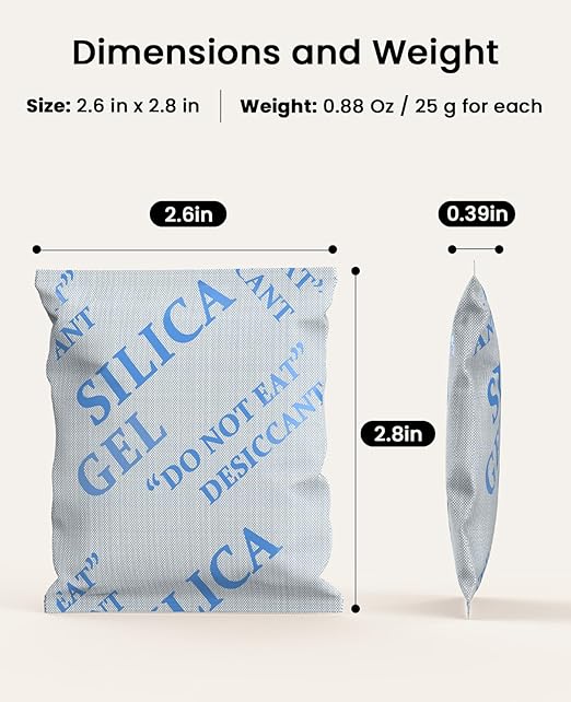 Oneisall Pet Food Desiccant Bags 6 Pack for Automatic Cat & Dog Feeders