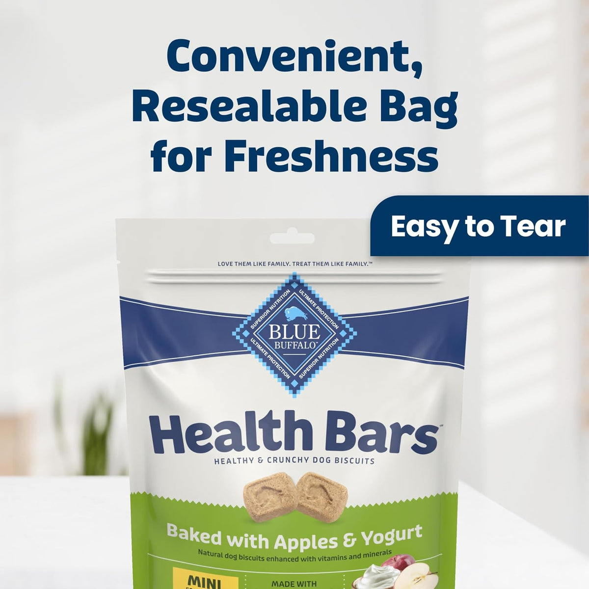 Blue Buffalo Health Bars Apples & Yogurt Mini Dog Biscuits 16 oz