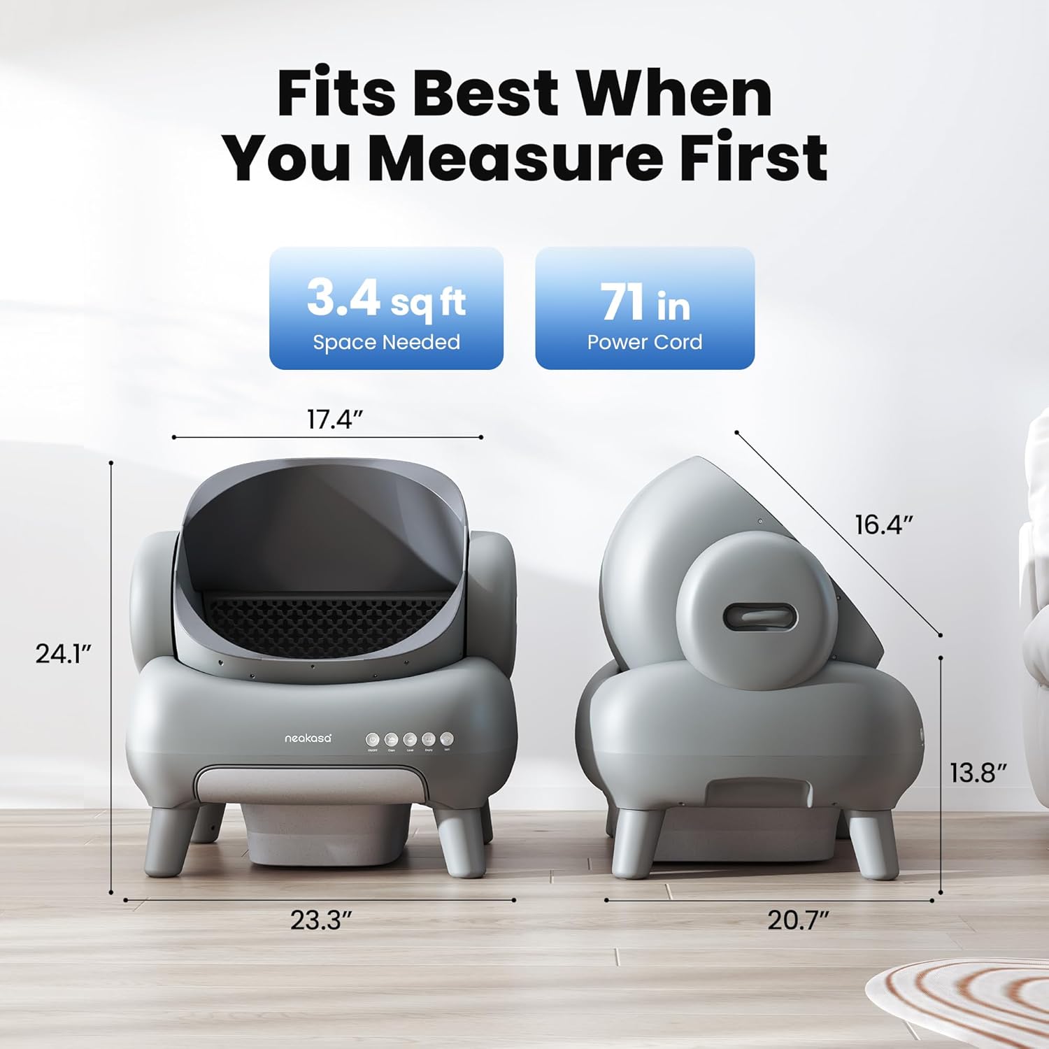 Neakasa M1 Automatic Cat Litter Box UAE | Smart Self Cleaning Cat Toilet