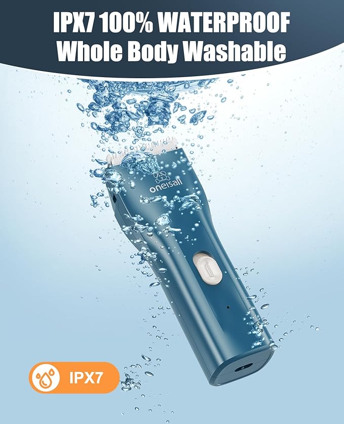 Oneisall LGL006 Cat Clipper for Matted & Long Hair Cordless Waterproof Pet Grooming Shaver