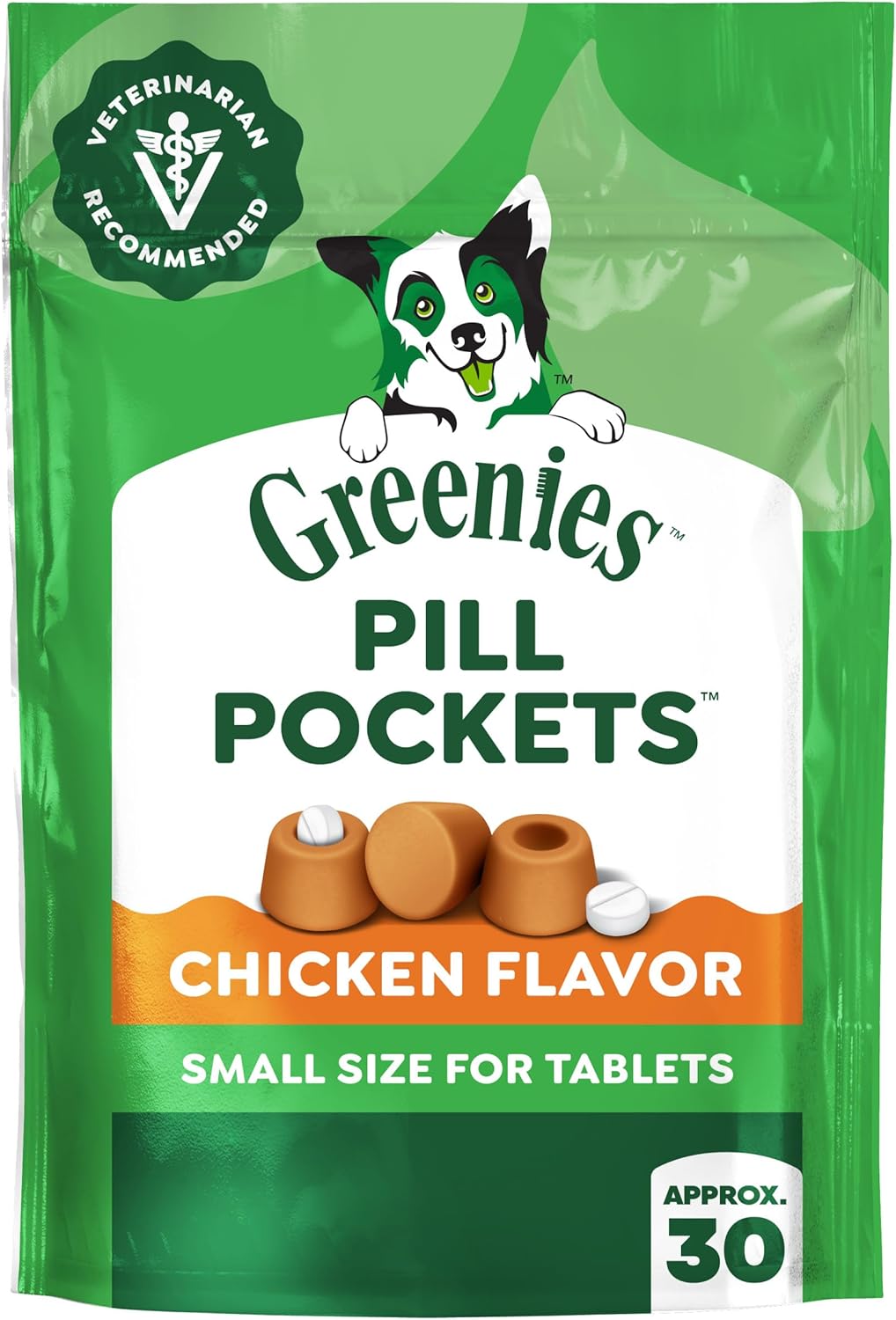 Greenies Pill Pockets Chicken Treats for Dogs 90g 30 Count