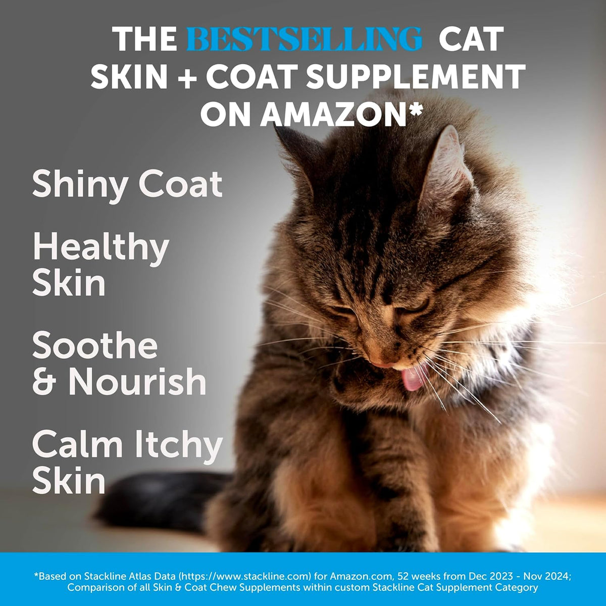 Pet Honesty Omega 3 Cat Skin & Coat Supplement Crunchy & Creamy Chews