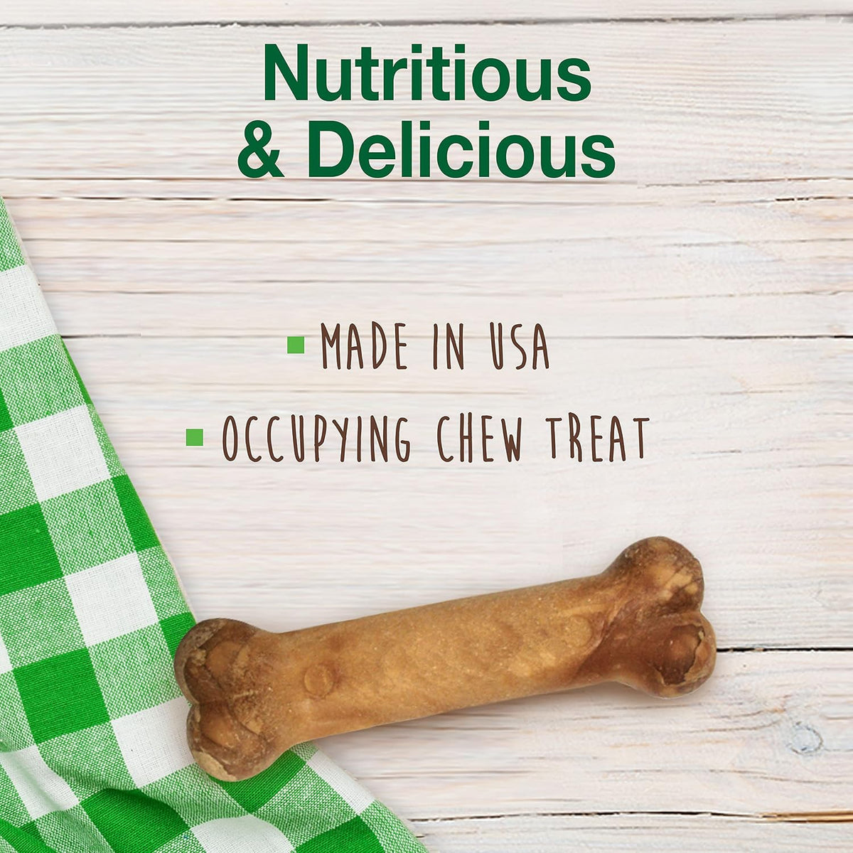 Nylabone Healthy Edibles Roast Beef Dog Chews Medium Wolf 2 Count
