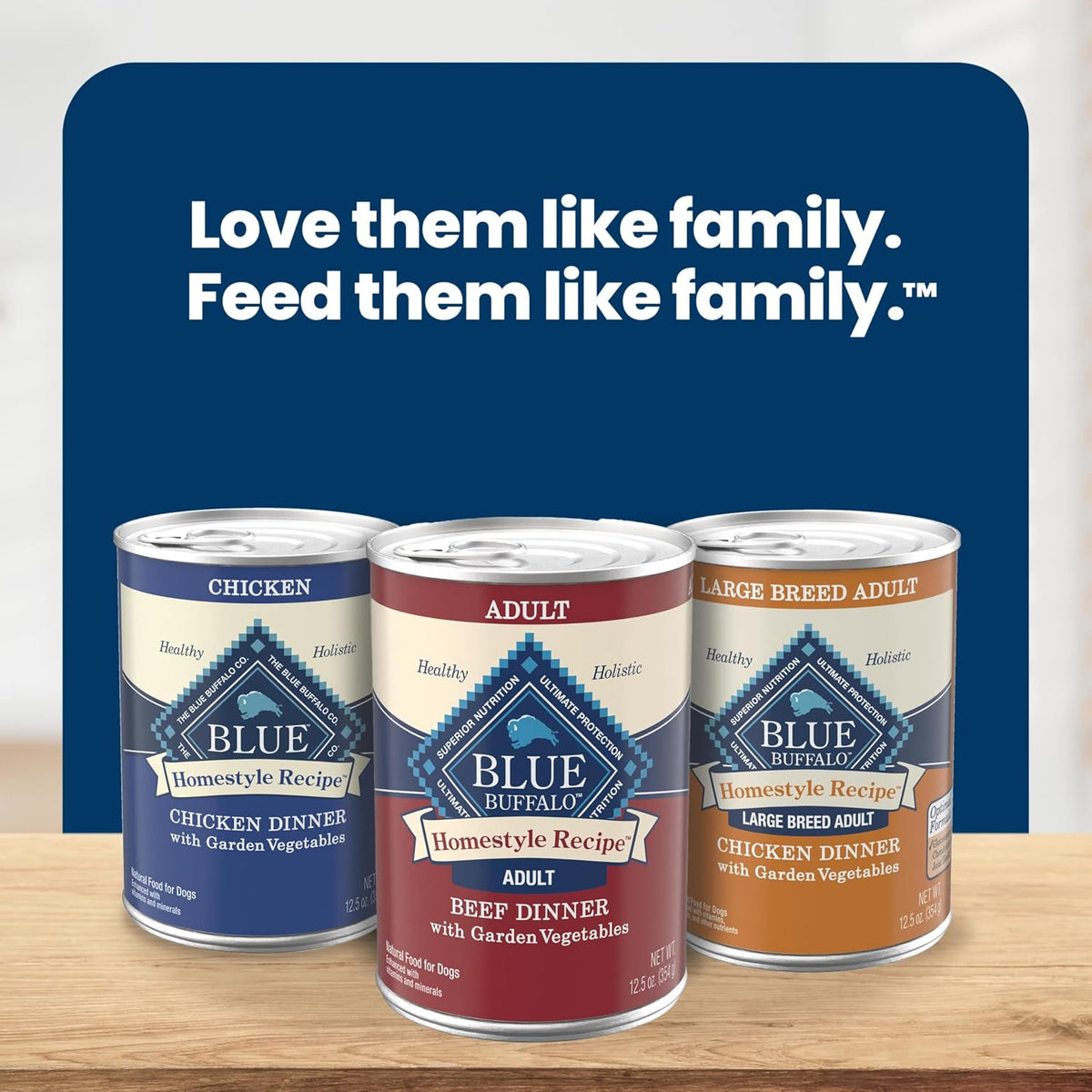 Blue Buffalo Chicken & Beef Wet Dog Food Variety 12.5 oz 6 Pack