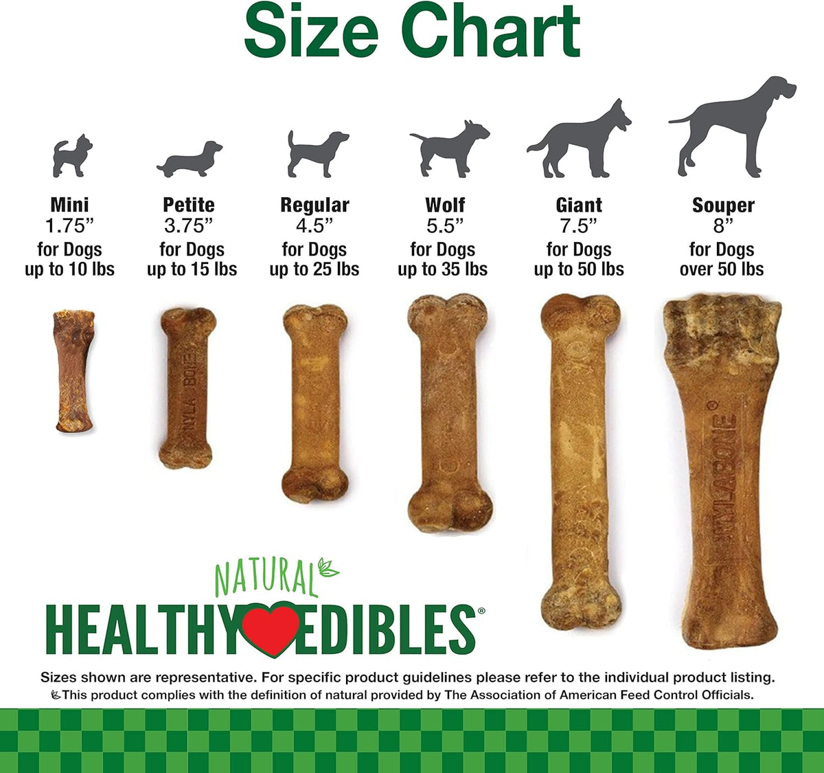 Nylabone Healthy Edibles Roast Beef Dog Chews Medium Wolf 2 Count
