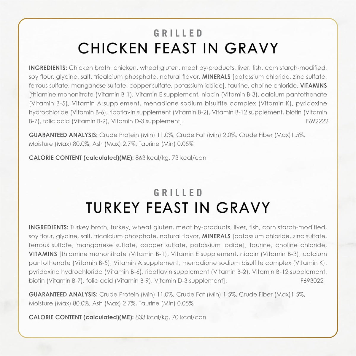 Fancy Feast Grilled Wet Cat Food Poultry & Beef Variety Pack 30 x 3 oz Cans