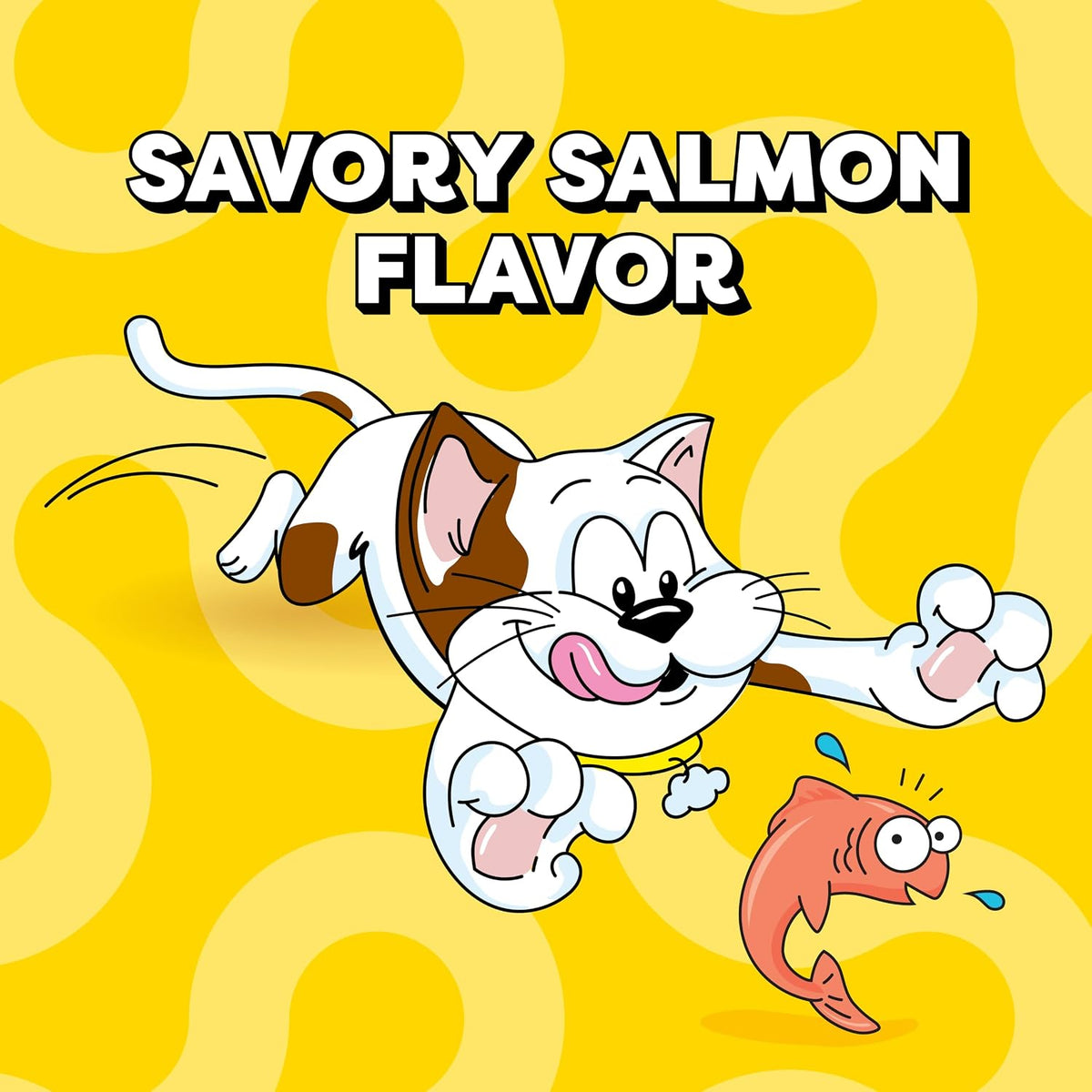 TEMPTATIONS Classic Crunchy & Soft Cat Treats Savory Salmon Flavor 16 oz Tub
