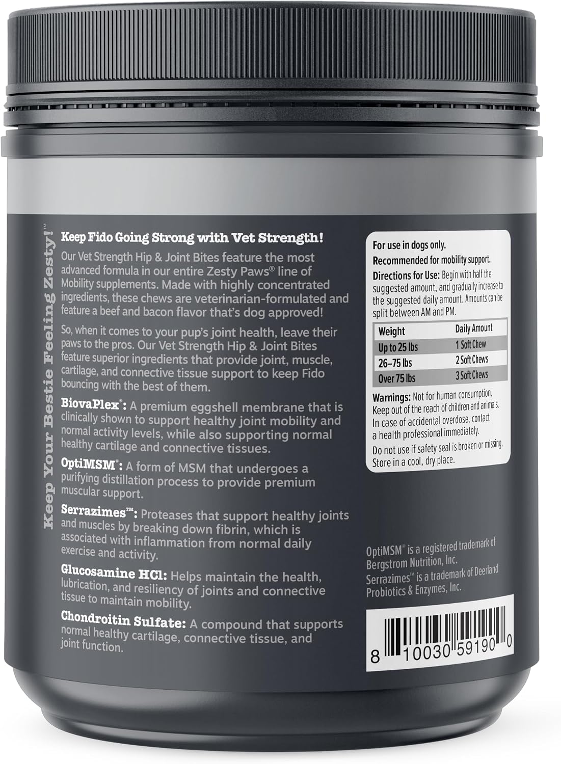 Zesty Paws Vet Strength Mobility Bites for Dogs Best Buy Online UAE