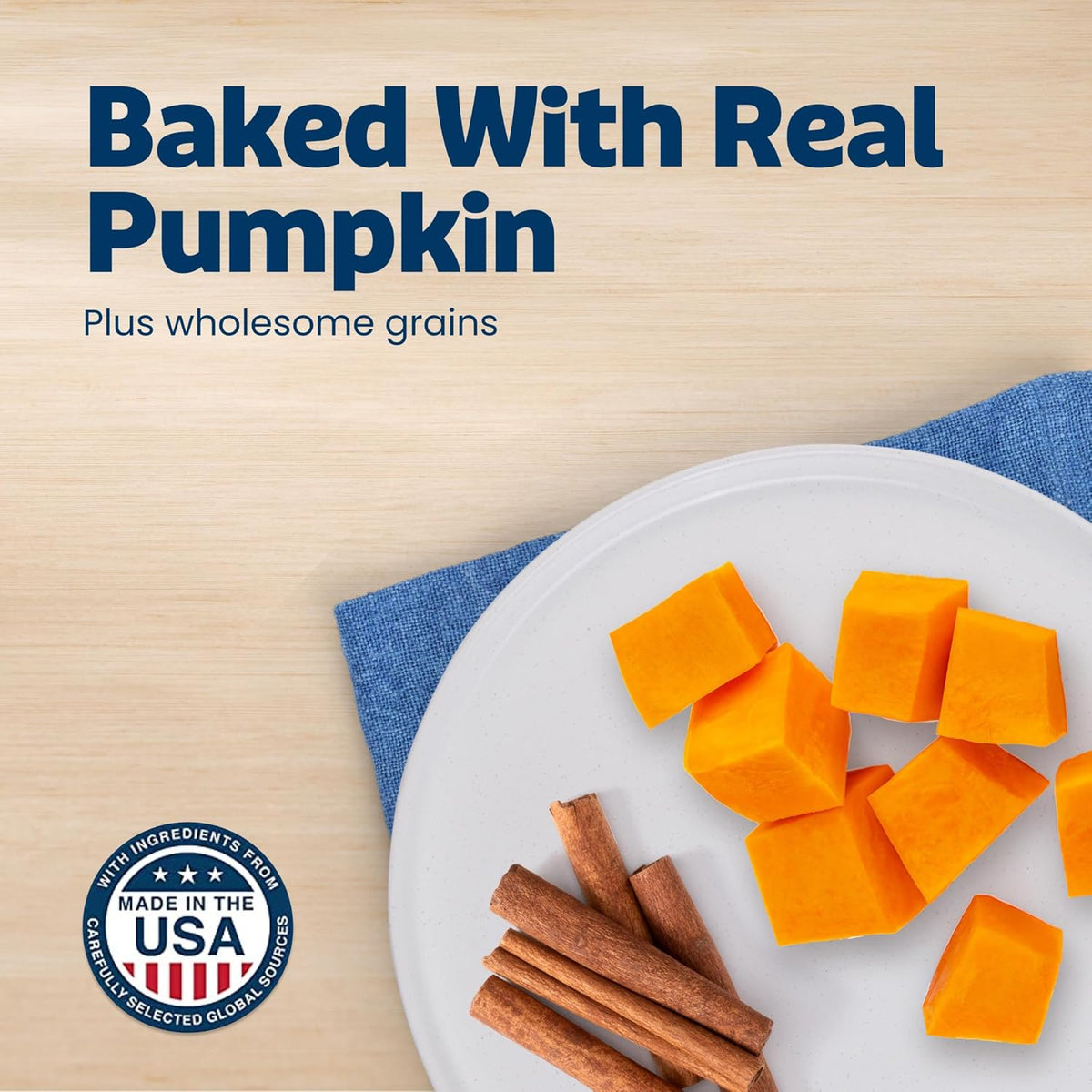 Blue Buffalo Health Bars Pumpkin & Cinnamon Oven-Baked Dog Biscuits 16 oz