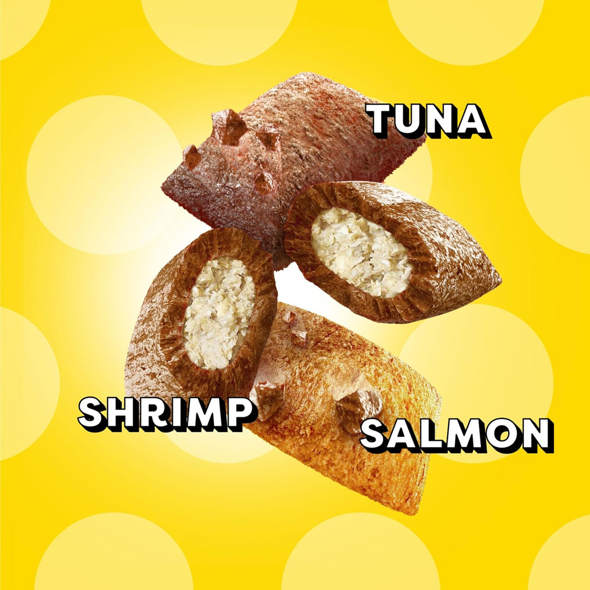 TEMPTATIONS MixUps Surfer's Delight Cat Treats 16 oz Tub Tuna, Shrimp & Salmon Flavors
