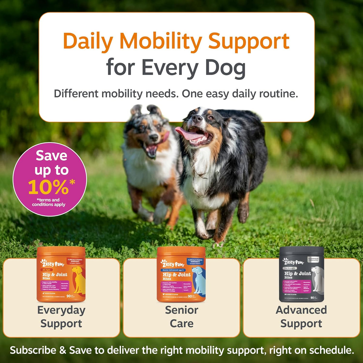 Zesty Paws Glucosamine Chondroitin Dog Supplement UAE