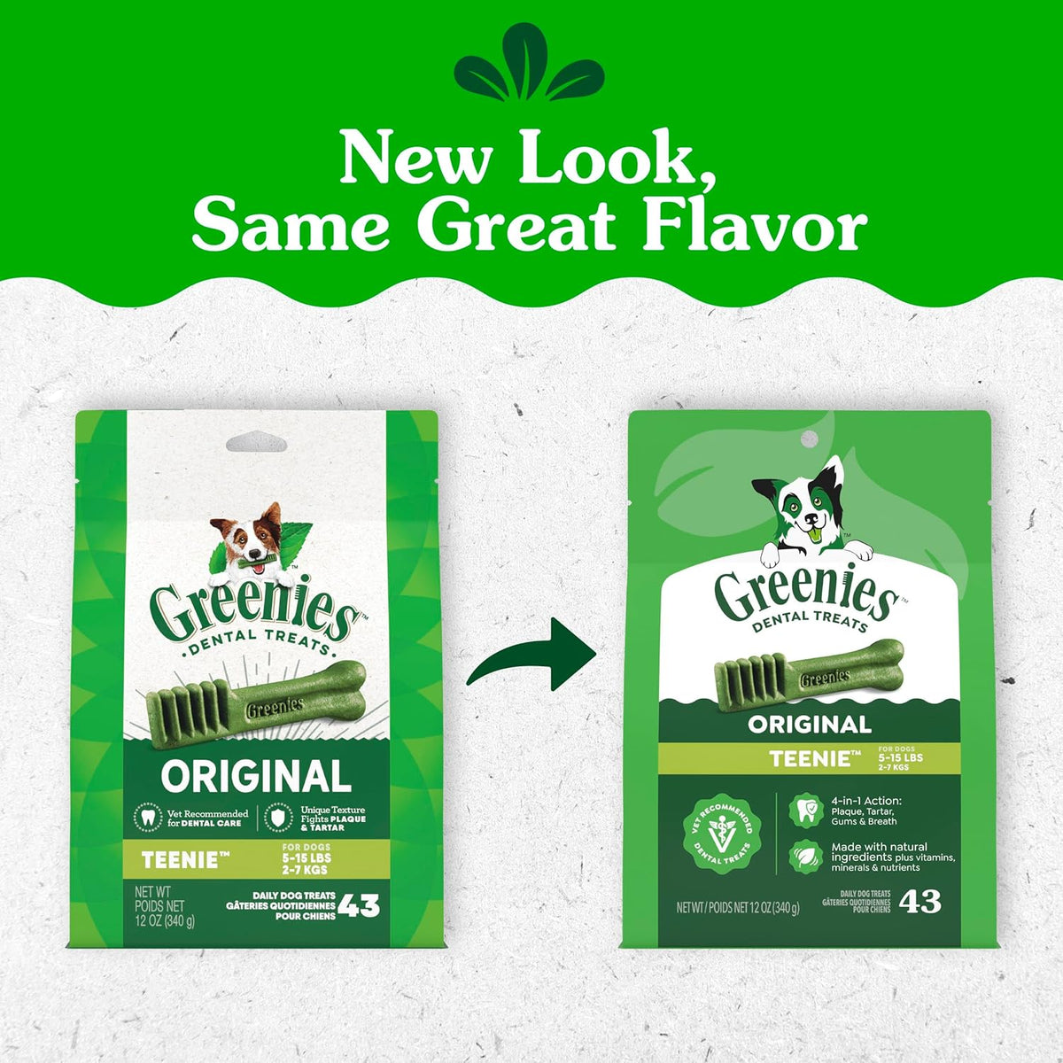 GREENIES Original Dental Treats 12oz for Extra Small Dogs 5–15 lbs