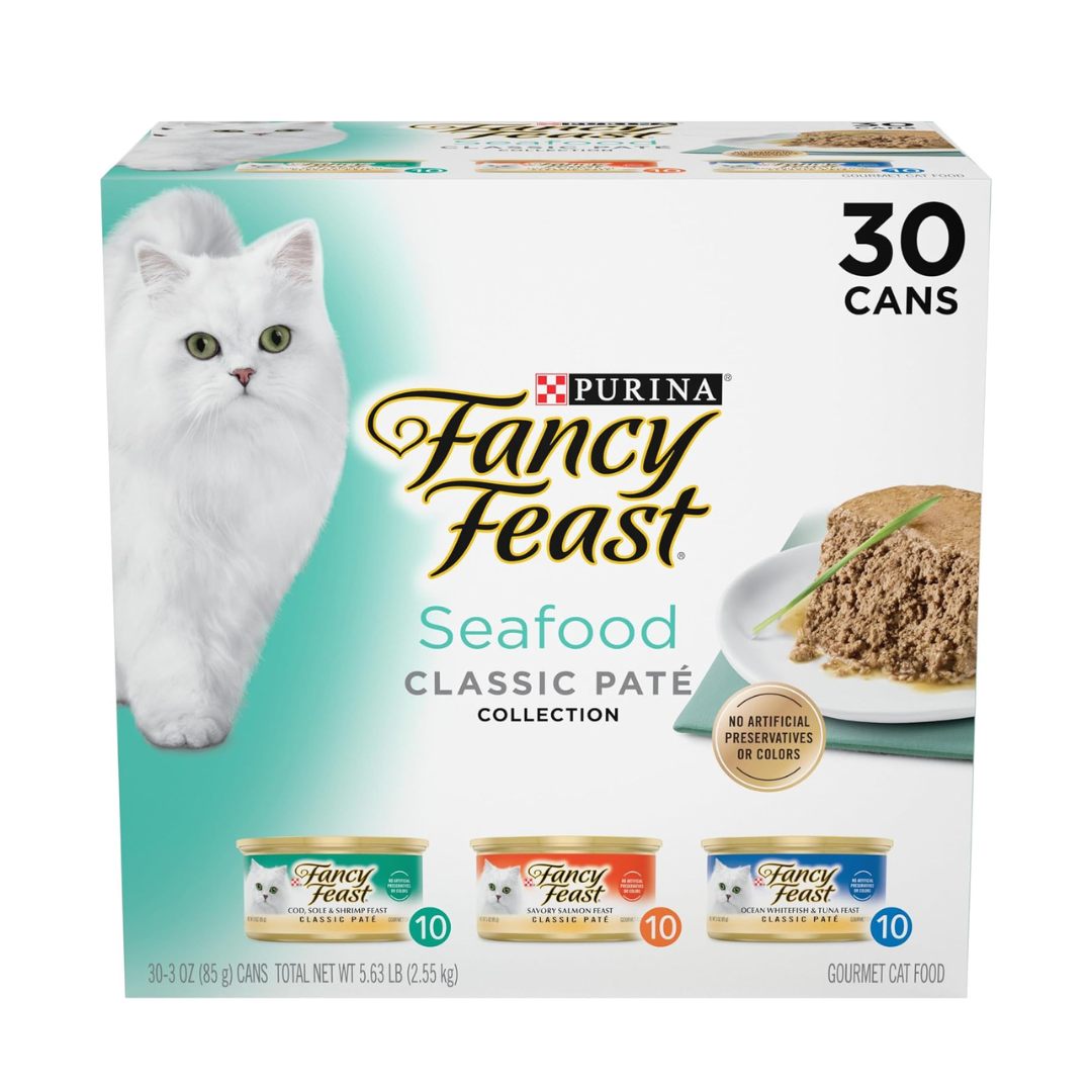 Fancy Feast Seafood Pate Wet Cat Food 90g